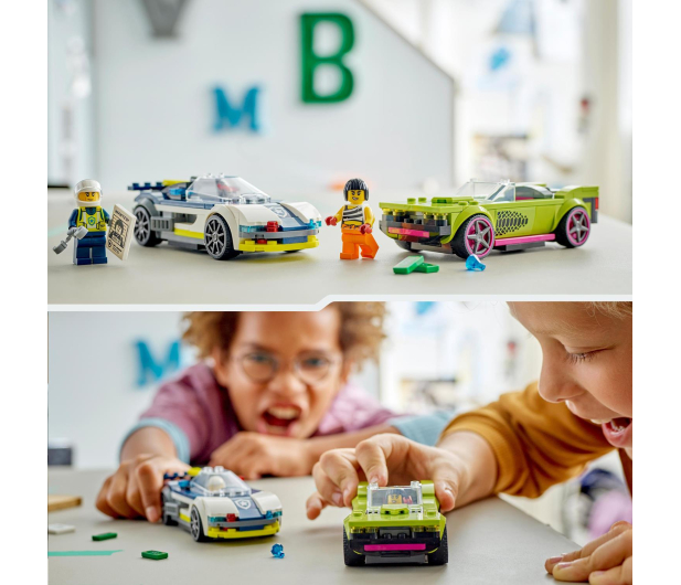 LEGO City 60415 Pościg radiowozu za muscle carem - 1202617 - zdjęcie 5
